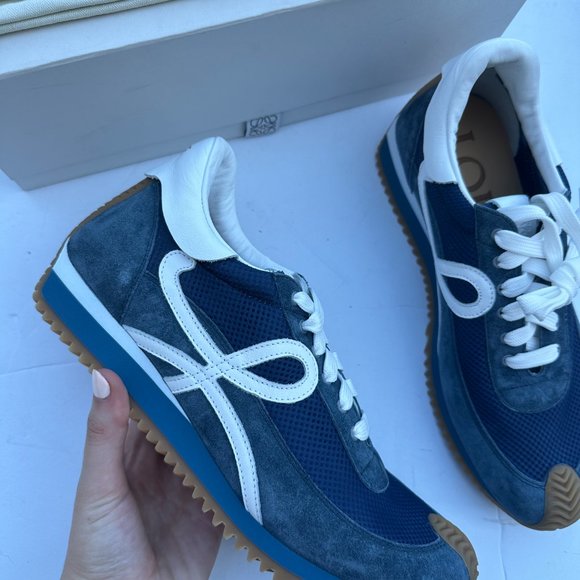 Loewe Blue and White Men's Sneakers - Picture 7 of 13